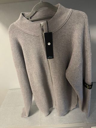 Stone Island Jersey Cremallera Beige Talla L