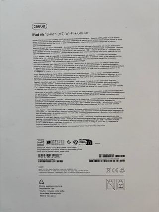 iPad Air 13 M2 256GB Wifi+Celular