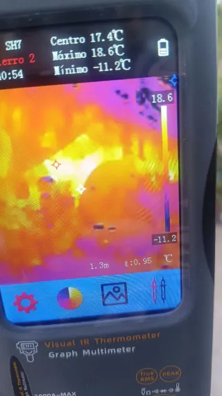 Cámara Térmica Multímetro