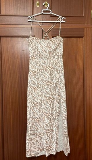 Vestido Zara estampado cebra