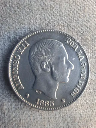 50 centavos de peso Alfonso XIII 1885
