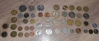 Lote 50 monedas extranjeras