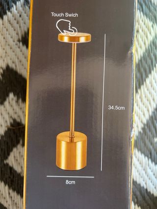 Lámpara LED táctil Recargable Elegante Dorada