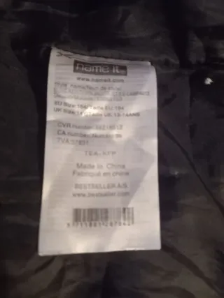 Abrigo acolchado negro