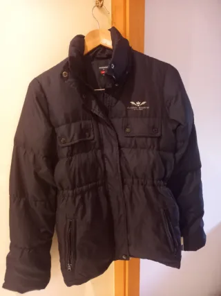 Abrigo acolchado negro