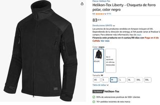 ESTRENA Chaqueta polar Helikon-Tex Talla M Liberty