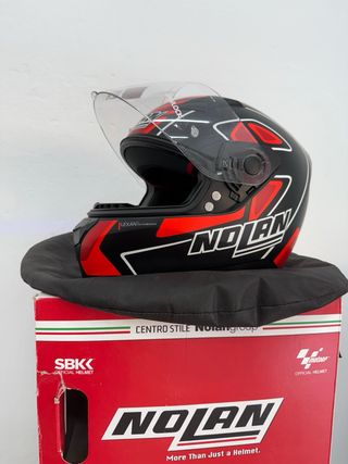 Casco Nolan Talla L Negro/Rojo