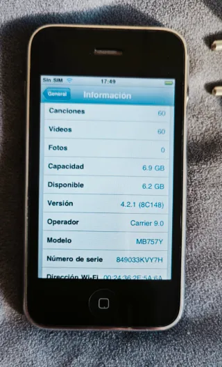 iPhone 3G 8GB + Cavo e caricabatterie.