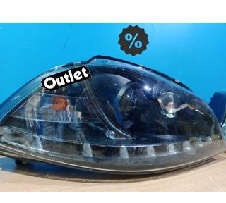 KJ FAROS PARA SEAT IBIZA CORDOBA 6L 02-08 DRL NEGROS H1 H1 R