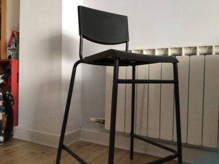 Silla Taburete Alta Negra