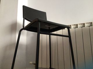 Silla Taburete Alta Negra