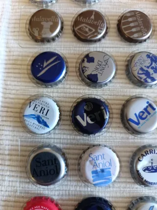 Colección tapones corona aguas