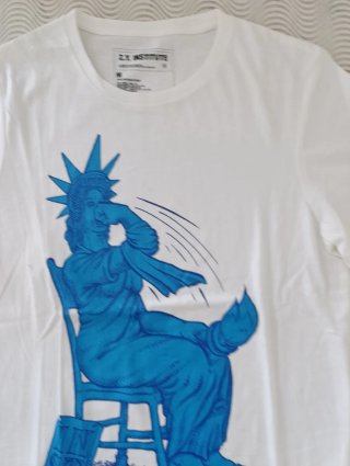 T-shirt Z.Y. INSTITUTE no liberty usa ice anti M