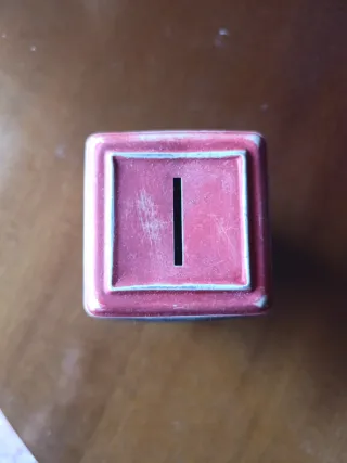 Hucha Caja Vintage Teléfono Rojo