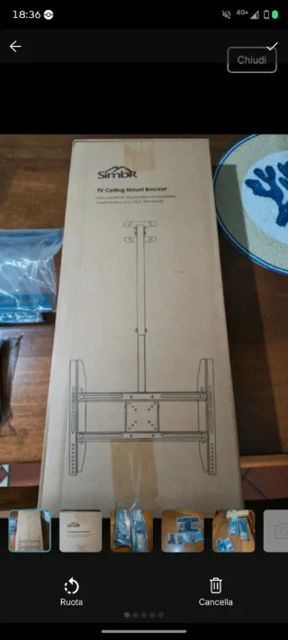 Supporto TV da soffitto Simbr