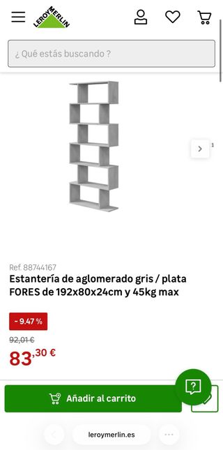 Dos Estanterías Modulares Grises