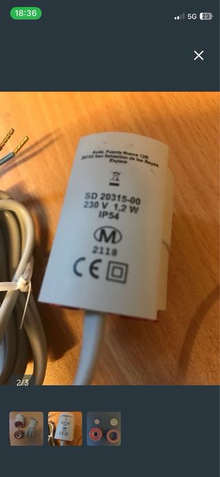 Cabezal suelo radiante Polyther 230V 1.2W IP54