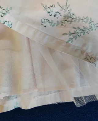 Vestido niña rosa flores, celebración, Verbaudet