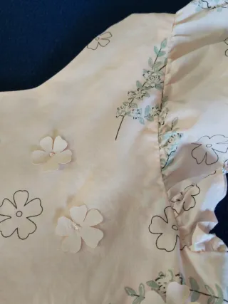 Vestido niña rosa flores, celebración, Verbaudet