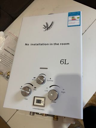 Calentador de agua a gas 6L