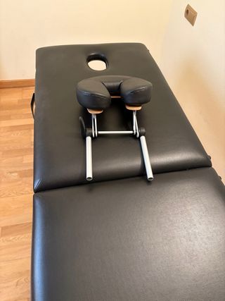 Camilla de masaje plegable Color negro.