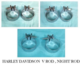 Abrazaderas Escape Harley Davidson V Rod