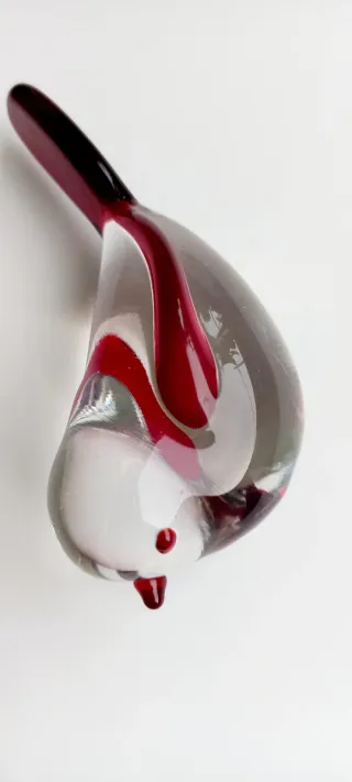 Uccellino vintage vetro artistico Design moderno