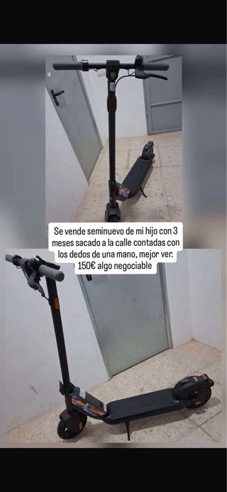 Patinete eléctrico seminuevo