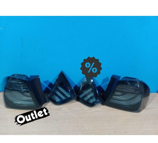 KJ PILOTOS LED BMW E90 05-08 AHUMADO NEGRO LED BAR R011013C1