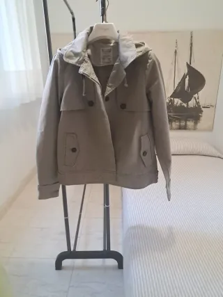 Cazadora parka verde militar