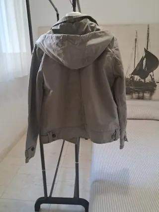 Cazadora parka verde militar