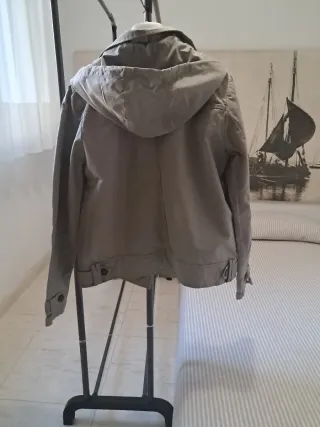 Cazadora parka verde militar