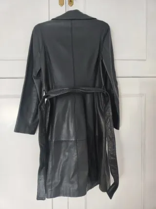 Abrigo tipo gabardina 100%Piel Ovina, T.M/38 Zara