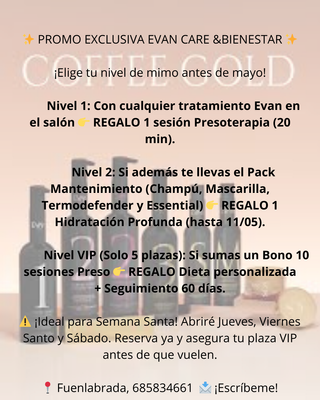 ✨ PROMO EXCLUSIVA EVAN CARE & BIENESTAR ✨