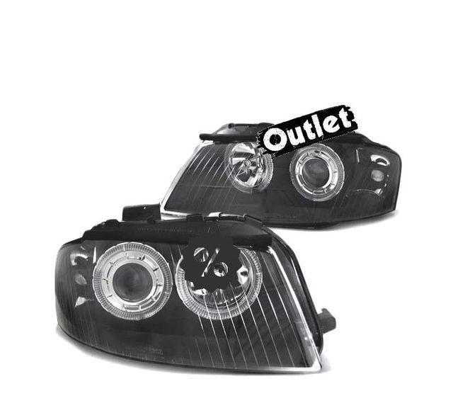 KJ FAROS OJOS ANGEL AUDI A3 8P 03-08 FONDO NEGRO R011282C1