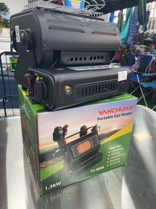 Hornillo Calentador Camping Gas Doble Conexión