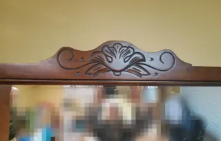 Espejo Marco Madera Tallado