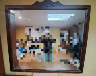 Espejo Marco Madera Tallado