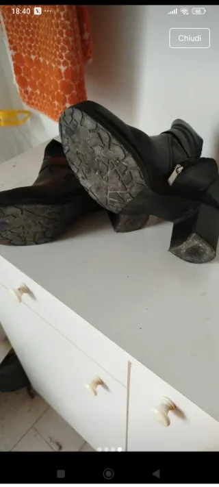 Stivaletti donna vera pelle n.39