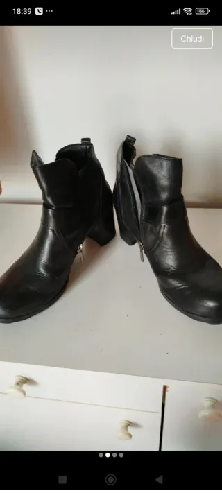 Stivaletti donna vera pelle n.39