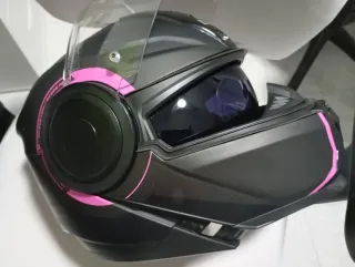 Casco Moto Integral LS2 FF902 Negro/Rosa Talla S