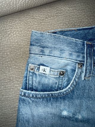 Jeans Calvin Klein strappati blu
