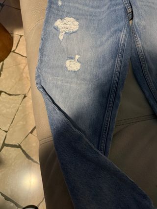 Jeans Calvin Klein strappati blu