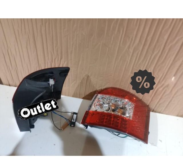 KJ PILOTOS AUDI A4 B6 AVANT 00-04 LED ROJO CROMO R146583C1