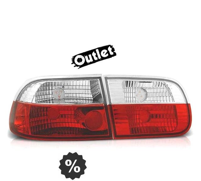 KJ PILOTOS HONDA CIVIC 91-95 3D ROJO BLANCO LEX R024083C3