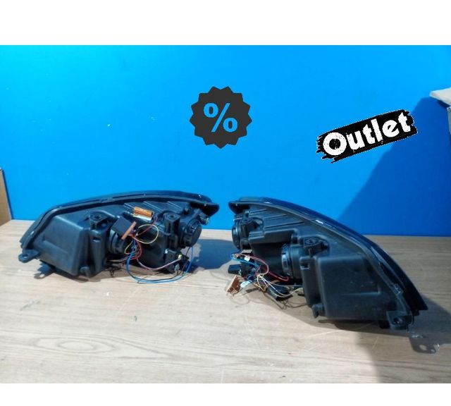 KJ FAROS PARA VOLKSWAGEN VW TOURAN II 10-15 NEGROS TRU DRL C