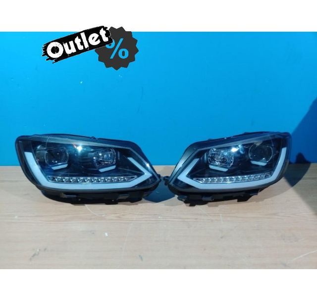 KJ FAROS PARA VOLKSWAGEN VW TOURAN II 10-15 NEGROS TRU DRL C