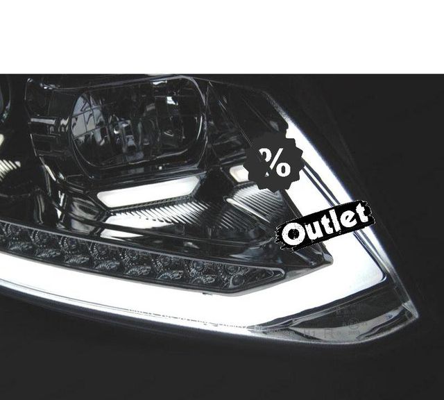 KJ FAROS PARA VOLKSWAGEN VW TOURAN II 10-15 NEGROS TRU DRL C