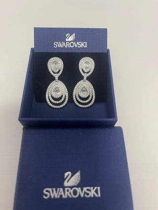 Pendientes Swarovski Plata