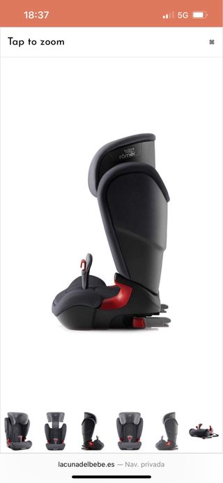 Silla de coche Britax Römer Kidfix 2 R storm grey